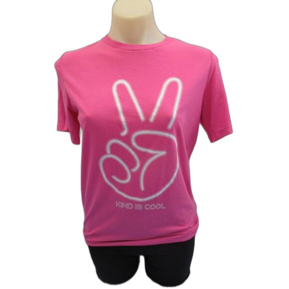 💖 Pink Graphic Tee - Kind Is Cool ✌ - Picture 2 of 3